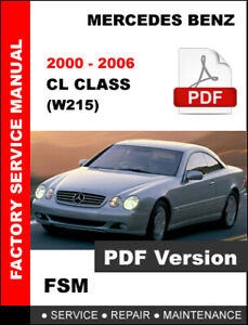 1999 Mercedes Cl500 Repair Manual Free Download